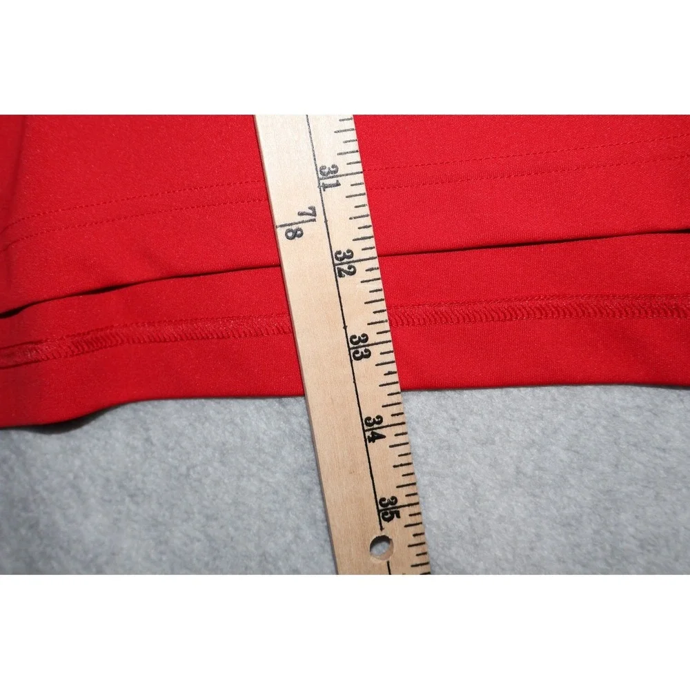 Adidas Golf Polo Shirt Mens 2XL Red Navy Blue Striped Top Performance Polyester